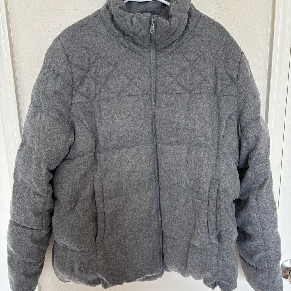 Old Navy Charcoal Quilted Jacket